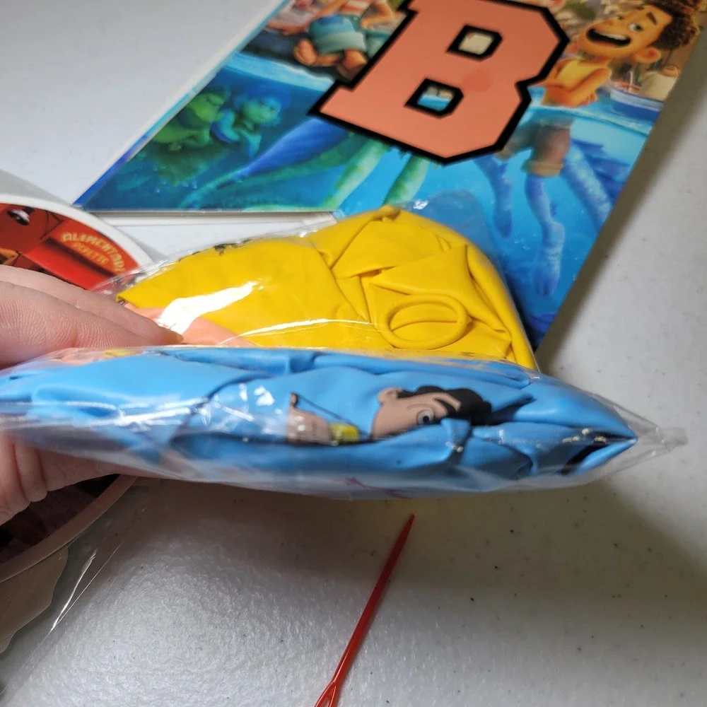 Disney‎ Pixar Luca Kids Birthday Party Decor Set Banner Balloons Cake Toppers